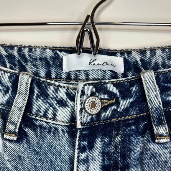 KANCAN Collie Super Distressed Acid Wash High Rise Mom Jeans - Picture 7 of 12